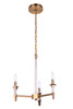 Tarryn 3 Light Chandelier in Satin Brass (53223-SB)
