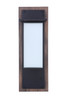Heights 1 Light Medium Outdoor LED Wall Lantern in Whiskey Barrel/Midnight (ZA2512-WBMN-LED)
