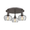 Fenton - 3 Light - 18 inch - Oil Rubbed Bronze - Flush Mount (516-3C-OB-G92)