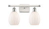 Eaton - 2 Light - 16 inch - White Polished Chrome - Bath Vanity Light (516-2W-WPC-G81-LED)