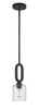 Collins 1 Light Mini Pendant in Flat Black (54291-FB)
