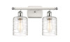 Cobbleskill - 2 Light - 15 inch - White Polished Chrome - Bath Vanity Light (516-2W-WPC-G1113-LED)
