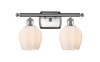 Norfolk - 2 Light - 16 inch - Brushed Satin Nickel - Bath Vanity Light (516-2W-SN-G461-6)