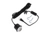 Swag Hardware Kit 15' Black Cloth Cord w/Socket in Flat Black (SW1002-FB)