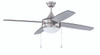 Phaze Energy Star 4 52" 4-Blade Ceiling Fan in Brushed Polished Nickel w/ Brushed Nickel/Greywood Blades; Integrated Light Kit (EPHA52BNK4-BNGW)