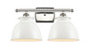 Adirondack - 2 Light - 18 inch - Polished Nickel - Bath Vanity Light (516-2W-PN-M14-W-LED)
