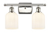 Bridal Veil - 2 Light - 15 inch - Polished Nickel - Bath Vanity Light (516-2W-PN-G559-5GWH)