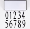 Surface mount address plaque number - 5 (AP-5-FB)