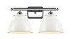 Adirondack - 2 Light - 18 inch - Polished Chrome - Bath Vanity Light (516-2W-PC-M14-W)