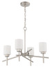 Cadence 4 Light Chandelier in Satin Nickel (54624-SN)