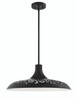 Pocco 1 Light Pendant in Flat Black (P965FB1)