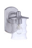 Canon 1 Light Small Outdoor Wall Lantern in Satin Aluminum (ZA3604-SA)