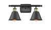Smithfield - 2 Light - 17 inch - Black Antique Brass - Bath Vanity Light (516-2W-BAB-M8-LED)