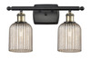Bridal Veil - 2 Light - 15 inch - Black Antique Brass - Bath Vanity Light (516-2W-BAB-G559-5ME)