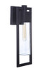 Perimeter 1 Light Medium Outdoor Wall Lantern in Midnight (ZA4014-MN)