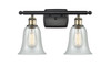 Hanover - 2 Light - 16 inch - Black Antique Brass - Bath Vanity Light (516-2W-BAB-G2812-LED)