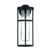 Encompass 1 Light Medium Outdoor Wall Lantern in Midnight (ZA4214-MN)