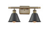 Smithfield - 2 Light - 17 inch - Antique Brass - Bath Vanity Light (516-2W-AB-M8-BK)