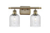 Bridal Veil - 2 Light - 15 inch - Antique Brass - Bath Vanity Light (516-2W-AB-G559-5SDY)