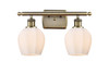 Norfolk - 2 Light - 16 inch - Antique Brass - Bath Vanity Light (516-2W-AB-G461-6-LED)