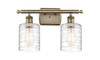 Cobbleskill - 2 Light - 15 inch - Antique Brass - Bath Vanity Light (516-2W-AB-G1113-LED)