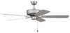 Pro Plus 52" 5-Blade Ceiling Fan in Brushed Nickel w/ Brushed Nickel/Greywood Blades; Light Kit Optional (Not Included) (P52BN5-52BNGW)