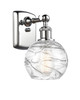Athens Deco Swirl - 1 Light - 6 inch - Polished Chrome - Sconce (516-1W-PC-G1213-6-LED)