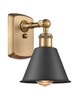 Smithfield - 1 Light - 7 inch - Brushed Brass - Sconce (516-1W-BB-M8-BK)