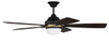 52" Fresco Ceiling Fan in Flat Black/Satin Brass (FRS52FBSB5)