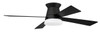 52" Revello Ceiling Fan in Flat Black with Blades and Light Kit (REV52FB4)