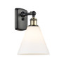 Berkshire - 1 Light - 8 inch - Black Antique Brass - Sconce (516-1W-BAB-GBC-81)
