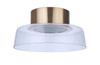 Centric 13.75" LED Flushmount in Satin Brass (55182-SB-LED)
