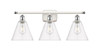 Berkshire - 3 Light - 28 inch - White Polished Chrome - Bath Vanity Light (516-3W-WPC-GBC-82)