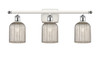 Bridal Veil - 3 Light - 25 inch - White Polished Chrome - Bath Vanity Light (516-3W-WPC-G559-5ME)