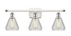 Conesus - 3 Light - 26 inch - White Polished Chrome - Bath Vanity Light (516-3W-WPC-G275-LED)