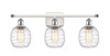 Belfast - 3 Light - 26 inch - White Polished Chrome - Bath Vanity Light (516-3W-WPC-G1013-LED)