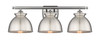 Adirondack - 3 Light - 28 inch - Brushed Satin Nickel - Bath Vanity Light (516-3W-SN-M14-SN)
