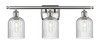 Bridal Veil - 3 Light - 25 inch - Brushed Satin Nickel - Bath Vanity Light (516-3W-SN-G559-5SDY)