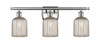 Bridal Veil - 3 Light - 25 inch - Brushed Satin Nickel - Bath Vanity Light (516-3W-SN-G559-5ME)