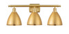 Bristol - 3 Light - 28 inch - Satin Gold - Bath Vanity Light (516-3W-SG-MBD-75-SG-LED)