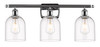 Bella - 3 Light - 26 inch - Polished Chrome - Bath Vanity Light (516-3W-PC-G558-6CL)