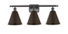 Berkshire - 3 Light - 28 inch - Oil Rubbed Bronze - Bath Vanity Light (516-3W-OB-MBC-8-OB)