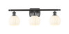 White Venetian - 3 Light - 26 inch - Oil Rubbed Bronze - Bath Vanity Light (516-3W-OB-G1217-6WV)