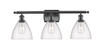 Bristol - 3 Light - 28 inch - Matte Black - Bath Vanity Light (516-3W-BK-GBD-754)