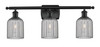 Bridal Veil - 3 Light - 25 inch - Matte Black - Bath Vanity Light (516-3W-BK-G559-5SM)