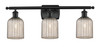 Bridal Veil - 3 Light - 25 inch - Matte Black - Bath Vanity Light (516-3W-BK-G559-5ME)