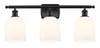 Bella - 3 Light - 26 inch - Matte Black - Bath Vanity Light (516-3W-BK-G558-6GWH)