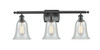 Hanover - 3 Light - 26 inch - Matte Black - Bath Vanity Light (516-3W-BK-G2812-LED)
