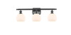 Athens - 3 Light - 26 inch - Matte Black - Bath Vanity Light (516-3W-BK-G121-6)