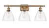 Bristol - 3 Light - 28 inch - Brushed Brass - Bath Vanity Light (516-3W-BB-GBD-752-LED)